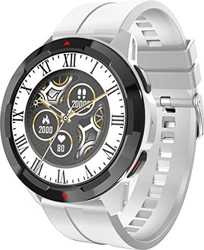 TZFSTV Smart Watch, Fitness Tracker Voor Dames Heren, 1,32 Inch Smartwatch Met Muziekcamerabediening, IP68 Waterdicht Sporthorloge Met Stappenteller, Fitness Horloge Voor Android Ios,Wit