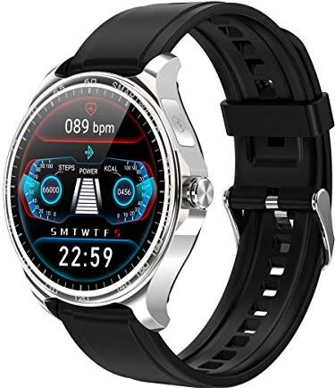 JXFY R26 Smart Horloge Bluetooth Hand Gratis Volledige Touch Fitness Tracker Band Mannen Vrouwen ECG Hartslag Ronde Muziek Sport Smartwatch (G)