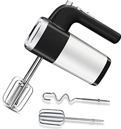 OOOFFFFFFFF Hand Mixer For Cake Kitchen Electric Food Mixers 5 Speed Handheld Whisk with 2 Stainless Steel Beaters 2 Dough Hooks for Baking?Making Cake Cream