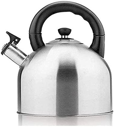 OOOFFFFFFFF Tea Kettle teapot Stove top Kettle Whistling Fashion Stainless Steel Kettle (Color : Yellow) (Silver)