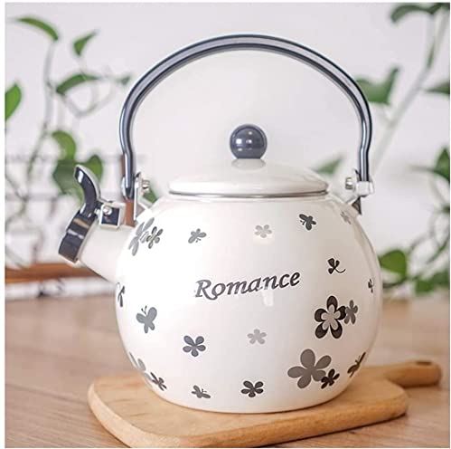 OOOFFFFFFFF Tea Kettle for Stove top Kettle stovetop Whistling Tea Kettle Enamel Whistle Kettle Kettle Stovetop Vintage Teapot Fast and Even Heat Universal for All Hob/Stove Types Kitchen Accessories.2