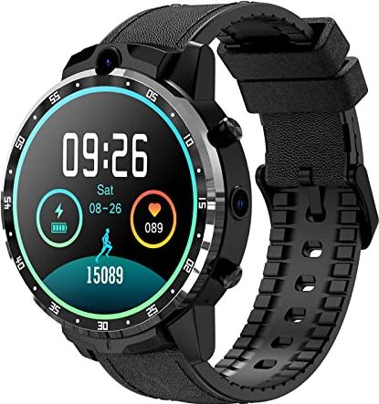 JXFY Fitness Tracker voor vrouwen mannen, 1,6 inch smartwatch met gezichtsherkenning, waterdicht sporthorloge met stappenteller, fitnesshorloge voor Android Ios telefoons, 3+32G