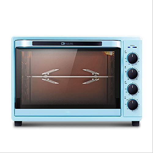 SUNWEIHAOA Mini-Oven, Verstelbare Elektrische Pizzaoven, Elektrische Grilloven, Verwijderbare Kruimellade, 25 60-60 ? Lage Temperatuurzone (Roze) (Blauw) Esthetisch En Praktisch