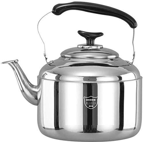 OOOFFFFFFFF Whistling Gas Kettle Thickening Stainless Steel Large Capacity Teapot Induction Cooker Boiling Kettle Coffee Pot (Color : 6l) (5l)