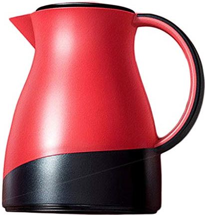 OOOFFFFFFFF Two-Color Tea Bottle Thermos Household Thermos Kettle Insulation Large Capacity European Kettle Pot Insulation Pot (Color : Red)