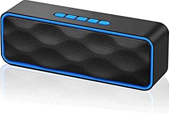 OOOFFFFFFFF Bluetooth Speaker Portable Wireless Stereo Loud Volume Dual Pairing Speaker with Subwoofer Outdoor Built-in Mic FM Radio 10H Playtime Three Play Modes Loud Stereo Booming Bass for Home P
