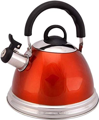 OOOFFFFFFFF Premium Stylish Whistling Gas Kettle 304 Stainless Steel 4L Teapot Open Flame Cooker Universal Tea Water Coffee Pot