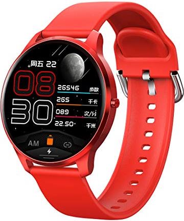 JXFY LW29 Smart Watch, IP68 Waterdicht met Stappenteller Hartslag Bloeddrukmonitoring Fitness Tracker Sport Smartwatch Voor Android IOS (D)