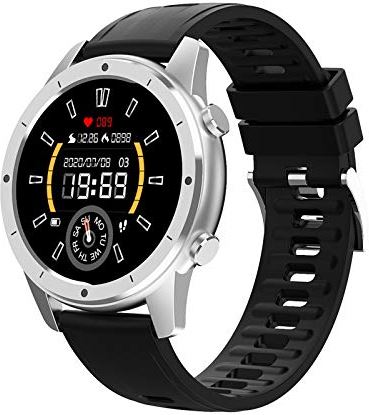 JHDDPH3 Smartwatch SmartWatch- F50 Smart Watch Bluetooth Gepersonaliseerde Phone Dial Heart Rate Fitness Mannen sporthorloge (Color : Grey, Size : 1 X Smart watch)