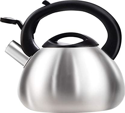 OOOFFFFFFFF 2.5 Liter Whistling Tea Kettle Surgical 304 Food Grade Stainless Steel Kettle Suitable for Any Stovetop