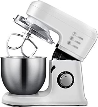 LSSAZ Staande Mixers Handmixers Blenders Keuken Stand Mixer Huishoudelijke elektrische deegmixers 80 0W 4L 6 Snelheidsroestvrij stalen kom (klop, klopper, spatbeschermer) for boter Staande Mixers Handmixers