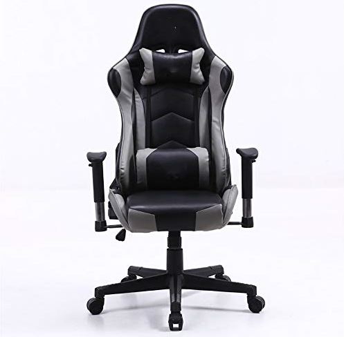 MRTYU-UY Gaming Chair Game Chair Bureaustoel Racestoel PC-computerstoel PU-leer Hoge rugleuning Ergonomische gamingstoel (kleur: rood, maat: zoals afgebeeld) (zwart zoals afgebeeld)