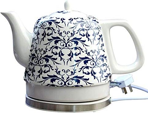 JHGF Keramische Waterkoker Draadloze Watertheepot, Theepot-Retro 1,2L-Kan, 1200 W Snel Water Voor Thee, Koffie, Soep, Havermout-Verwijderbare Basis, Automatische Uitschakeling/A (A)