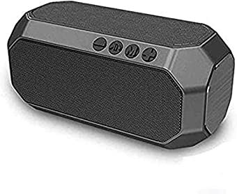 OOOFFFFFFFF Portable Bluetooth Speaker Bluetooth 5.0 Pairing Loud Wireless Mini Speaker 360 Surround Sound Rich Stereo Bass Waterproof for Travel Outdoors Home and Party Black