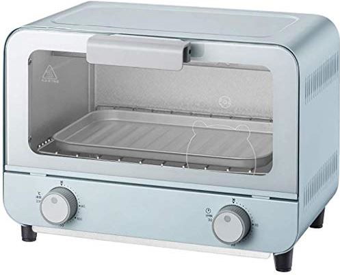 SUNWEIHAOA 9L Mini-Oven, Instelbare Temperatuur 50-230 ? En 30 Minuten Timer Huishoudelijk Bakken Multifunctionele Cake-Oven Convectie Aanrecht Broodrooster Oven (Blauw) (Blauw) Esthetisch En Praktisch