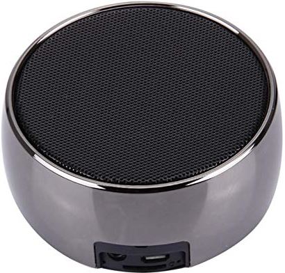zoudelong21321 Bluetooth Speaker Metal Bluetooth Speaker Super Bass Wireless Speaker BS01 Hifi Stereo Portable Speakers Kan het overal gebruiken, luider zonder enige verv (Color : Black)