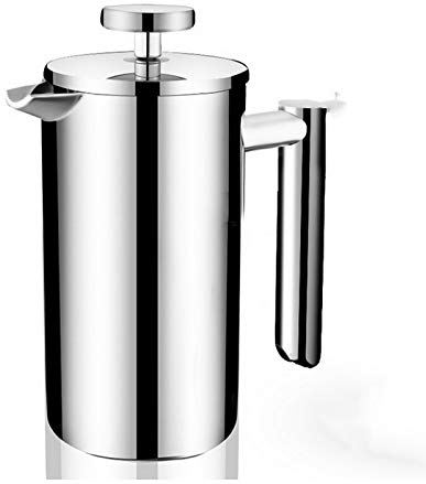 Yousiju 350-800ML Koffie Thee Gieten Waterkoker Theepot Geïsoleerd Roestvrij Staal Franse Persen Pot Thuis Koffiezetapparaat Theepot (Maat: 350ml)