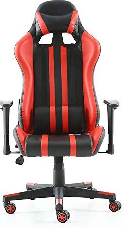 MRTYU-UY Gaming Chair Home Gaming Chair Bureaustoel Racestoel PC-stoel met heupsteun Verstelbare zitting Ergonomische Ergonomische gamingstoel (Kleur: Wit, Maat: 83x42x58cm) (Rood 83x42x58cm)