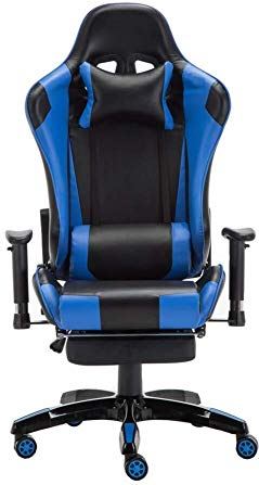 LIUCHANG Stoel gaming stoel racing gaming stoel e-sport stoel fauteuil gaming stoel computer stoel game stoel-geel (kleur: blauw) liujiapeng55 (Color : Blue)