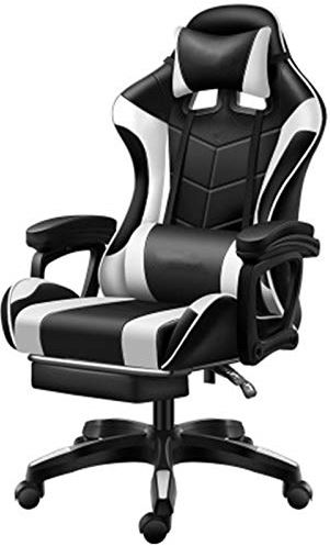 MRTYU-UY Gamingstoel Gamingstoel Gamestoel Ruimtecapsule Computerstoel Rugleuning Thuis liggende bureaustoel Comfortabele en zittende Ergonomische gamingstoel (Kleur: Zwart, Maat: Eén maat) (Wit Eén maat)