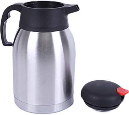 MRTYU-UY Dubbele roestvrijstalen koffiepot platte kop eendenbek fles buiten isolatie pot thermos waterkoker, 2/1.5L