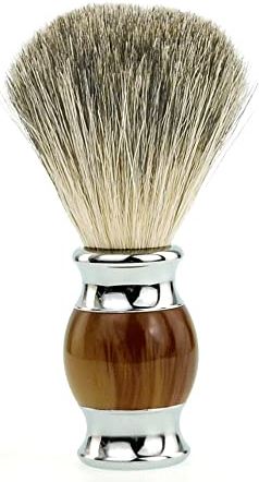 QAQQQQFGG Portable Shaving Brush Handmade Soft Hair Shaving Brush with Resin Handle and Stainless Steel Base for Men Perfect Travel Gift (Color : D)