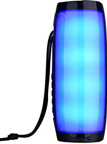 Anbayqg Outdoor Draagbare LED-Subwoofer, Waterdichte Bluetooth-Luidspreker, Mp3-Speler Audio-Apparatuur Voor Party DJ Draadloze Luidsprekers,zwart