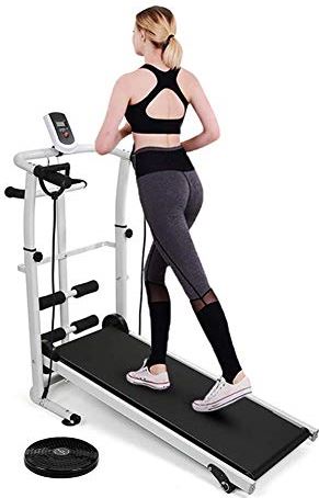 XCTLZG Opvouwbare loopband onder bureau, loop-joggingmachine met lcd-scherm 3 in 1 fitnessapparatuur Home Gym