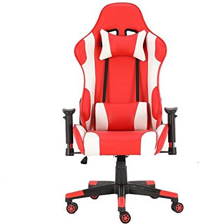 LIUCHANG Gaming stoel hoog Pu Lederen zwenkbare gamingstoel met lumbale ondersteuning en hoofdsteun for verschillende gelegenheden Kantoorstoel 7 0x70x125cm Beeldkleur liujiapeng55