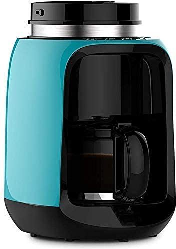 SXLCKJ Bean to Cup-koffiezetapparaat, filterkoffiezetapparaat 6 kopjes mini-reiskoffiezetapparaat met koffiemolen (breker)