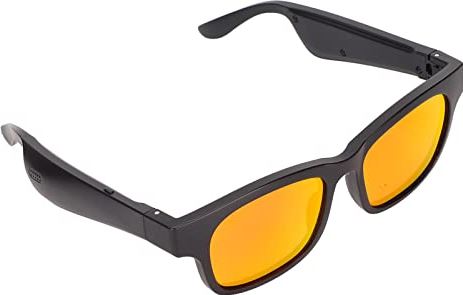 SHYEKYO Bluetooth-zonnebril, multifunctionele slimme Bluetooth-zonnebril Semi-open draagbaar om te winkelen(rood)