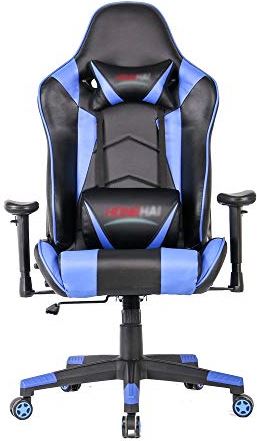 MRTYU-UY Gaming-videogamestoel Gaming-bureaustoel Computerbureaustoel Racing-stijl PU-lederen stoel Racing-computer-gamingstoel voor volwassenen (Kleur: afbeeldingskleur, maat: 70X70X125CM) (Afbeeldingskleur