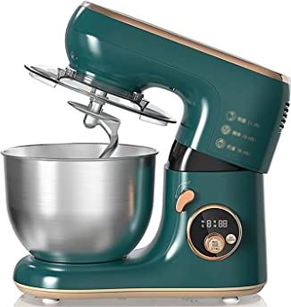 LSSAZ Staande Mixers Handmixers Blenders Stand Mixer, 1000W 6-speed Food Mixer, deegmixer met roestvrijstalen kom, deeghaak, Meng Beatter & Whisk Splash Guard Staande Mixers Handmixers Blenders