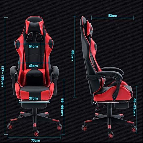 LIUCHANG Racing gaming stoel armleuning roteerbare kantoor vrijetijd internet cafe gaming stoel (kleur: blauw1 maat: One size) liujiapeng55 (Color : Red2, Size : One Size)