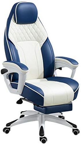MRTYU-UY Gamingstoel Comfortabele computerstoel Multifunctionele hefbare ligstoel voor thuisgebruik Internetcafé Gamingstoel Ergonomische gamingstoel (Kleur: Blauw2, Maat: Eén maat) (Blauw2 Eén maat)