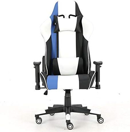 MRTYU-UY Gaming Chair Gaming Gaming Chair Armsteun optillen Kantoor Computerstoel Gaming Racing Chair Ergonomische verstelbare ergonomische gamingstoel (Kleur: Wit, Maat: Vrije maat) (Wit Vrije maat)
