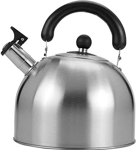 OOOFFFFFFFF Stove Top Whistling Kettle Stove Top Whistling Kettle Large Capacity Kettle Ergonomic Handle for Coffee and Hot Milk Teapot Whistling Kettle for Gas Stove (5L) (4L)