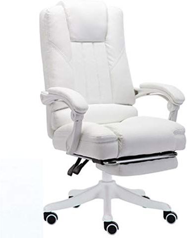 LIUCHANG Swivel Task Stoel Rugleuning Comfortabel Meisjes Computer Stoel Kantoor Gaming Games Student Home Swivel Chair (Color: White Size: One Size) liujiapeng55 (Color : White, Size : One Size)