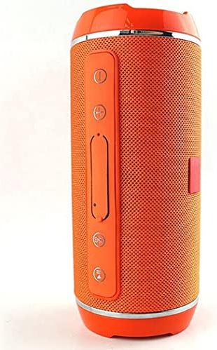 Anbayqg Outdoor Waterdichte Bluetooth-Luidspreker, Dual-Diafragma Draagbare AUX Audio-Ingang Stereo Luidspreker,Oranje