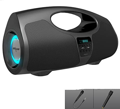 OOOFFFFFFFF Bluetooth Speaker/Home Outdoor with Microphone Microphone Portable Portable Wireless Square Dance Karaoke Loud Speaker (Size : D)
