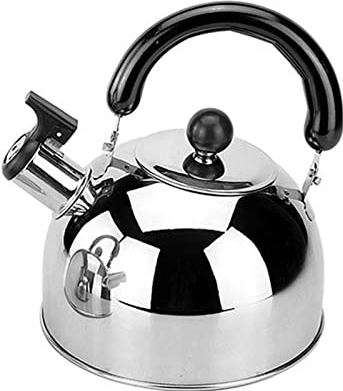 OOOFFFFFFFF Stove Top Kettle Stainless Steel Kettle Sounding Large Capacity Whistle Induction Cooker Teapot Kettle Metal Camp Kitchen Gas Kettle (4l)