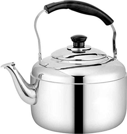 OOOFFFFFFFF Whistling Gas Kettle Stainless Steel Thick Large Capacity Electric Kettle Wild Catering Water Teapot Coffee Pot (Color : 5l) (4l)