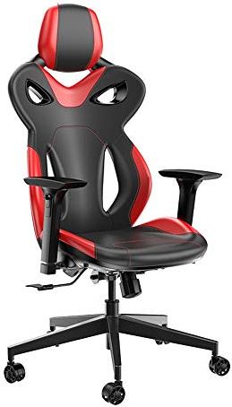 MRTYU-UY Gaming Chair Comfortabele Gaming Chair Racing Sportstoel Computer Gaming Chair Lederen Racing Supervisor Ergonomische Gaming Chair (Kleur: Rood, Maat: 120x72cm) (Rood 120x72cm)