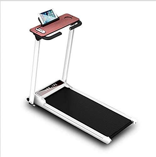 XCTLZG opvouwbare loopband, Opvouwbare loopband Gemotoriseerde loop-joggingmachine met tabletstandaard, Afstandsbediening Thuiskantoor onder bureau Loopbanden Cardio-oefentrainer
