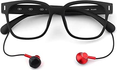 OOOFFFFFFFF Smart Glasses Wireless Bluetooth Bone Conduction Sound (Music Call) for All Smart Devices - Sunglasses