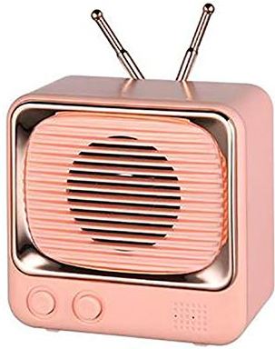 zoudelong21321 Bluetooth Speaker DW02 Retro Kleine TV Bluetooth Speaker Mini Card draadloze subwoofer Radio Speaker Radio Radio Radio Kan het overal gebruiken, luider zonder enige verv (Color : 4)
