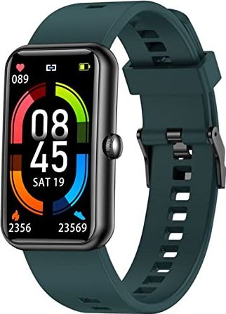 CHYAJIG Smart Watch Dames Smart Band 6 for Huawei Smart Armband Mannen Sport Fitness Hartslag Bloed Oxyge Monitor IP68 Waterdichte Dames Smart Watch (Color : Black Green)