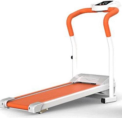OOOFFFFFFFF Treadmills Portable Household Electric Walking Machine Small Folding Exercise Bike Indoor Quiet Fitness Equipment No Installation (Color : Black Size : 11862127cm) (Orange 118 * 62 * 127cm)