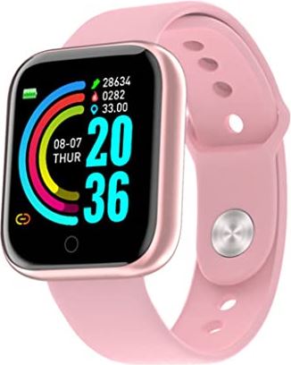 XSERNR Smartwatch for vrouwen en mannen Sports Bluetooth hartslagmonitor for vrouwen Mannen roze wangdi
