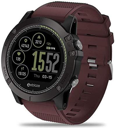 Ldelw Smartwatch 1.22 inch Ips Kleur Display 3D-interface Sport Horloge Bluetooth Waterdichte Hartslag Monitor Multifunctionele Armband for Mannen Dames Dames Rood (Kleur: Rood) sunyangde (Color : Red)